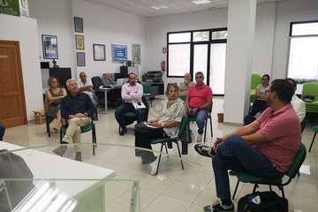 Reunión de la ejecutiva local de NC de Telde (Foto TA)